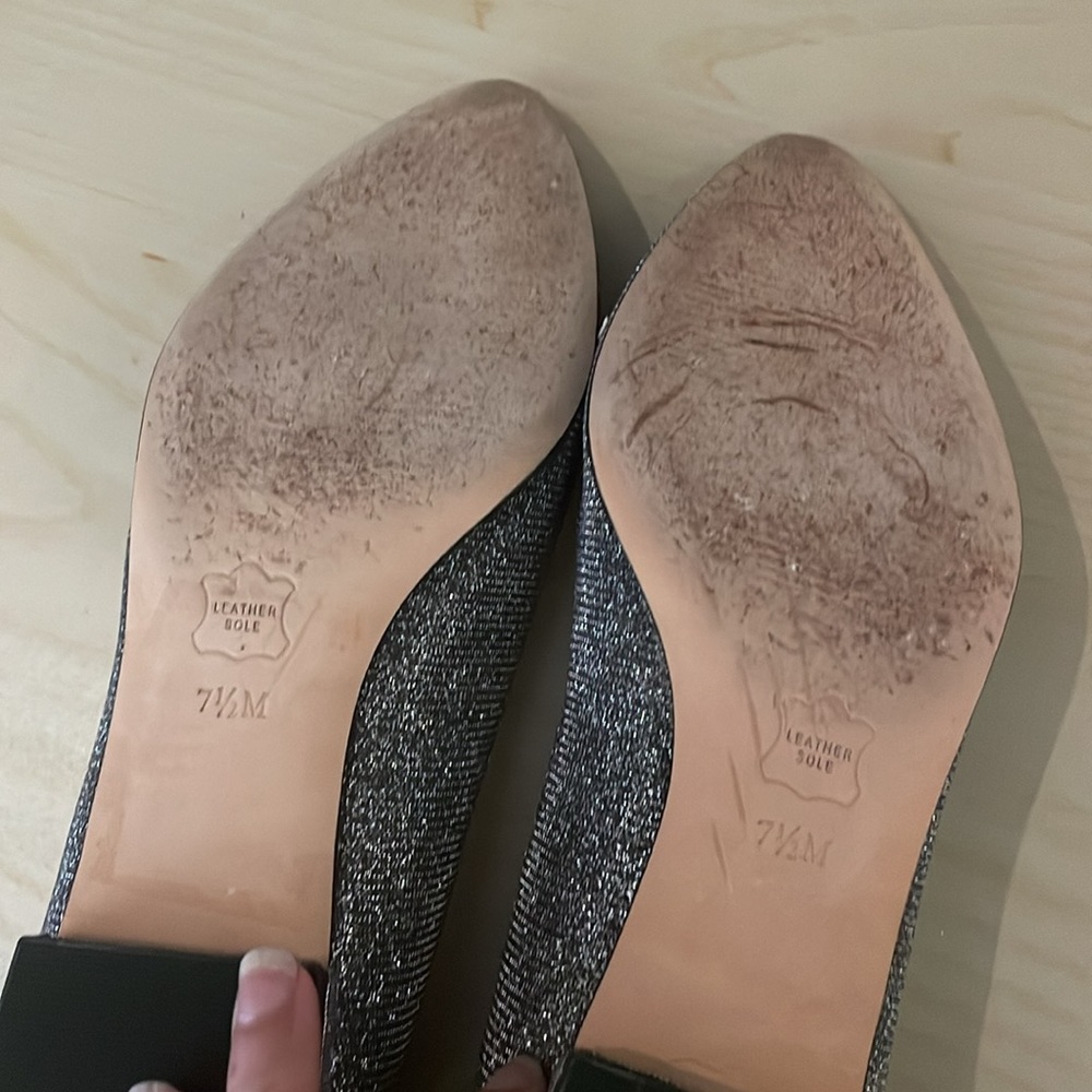 Talbot silver sparkly flat - Picture 4 of 6